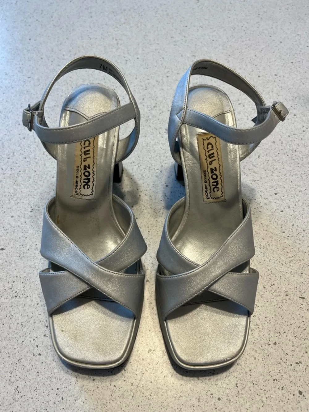 Vintage shiny silver